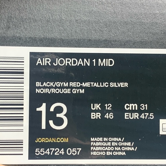 JORDAN AIR JORDAN 1 MID - Picture 8 of 8